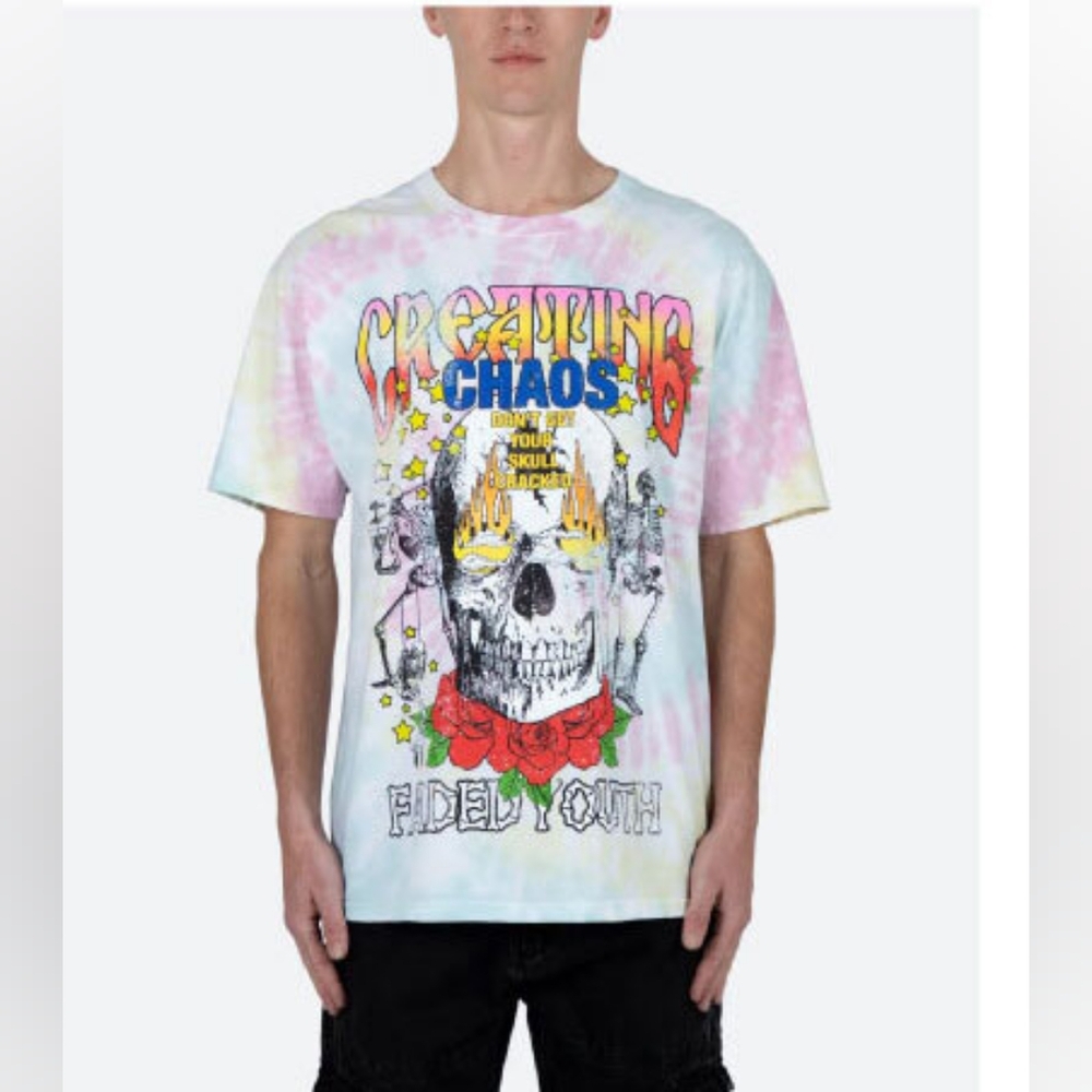 NWT mnml creating chaos tie dye shirt